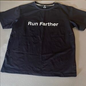 Run Farther Black T-Shirt